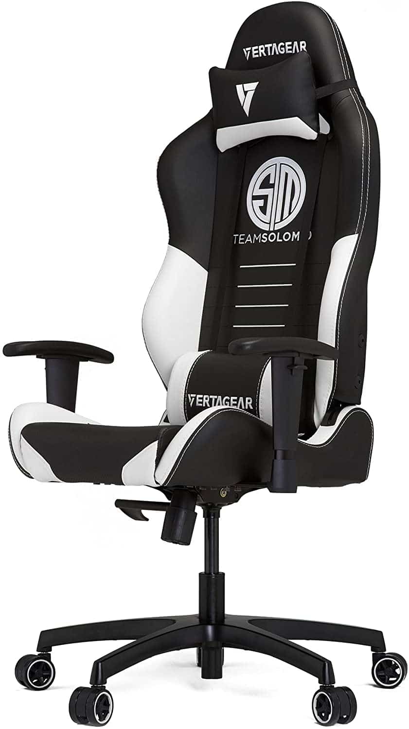Vertagear TSM Racing Series Gaming Chair,Large,Black/White